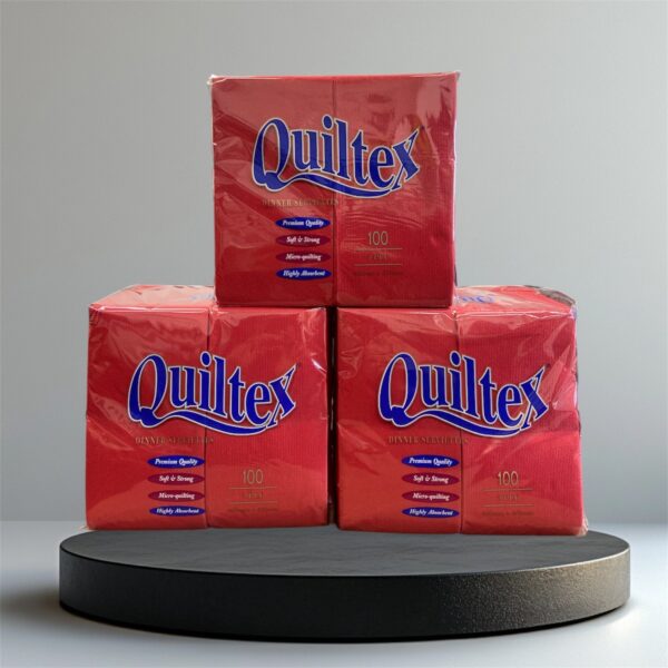 GT-QA-217R 2Ply 8 Fold Red Dinner Serviettes Ctn 900