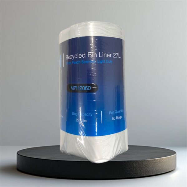 510mmx650mm Recycled Bin Liner 27L White 50bags/roll