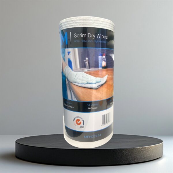 MPH27414 300mmx500mm 45metres Scrim Dry Wipes 90sheet/roll  4roll/ctn