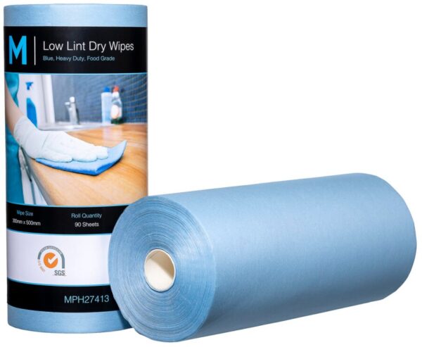300mmx500mm 90 Sheets 80gsm Low Lint Dry Wipes