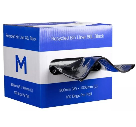 80L | Black Rubbish Bags Dispenser Box100