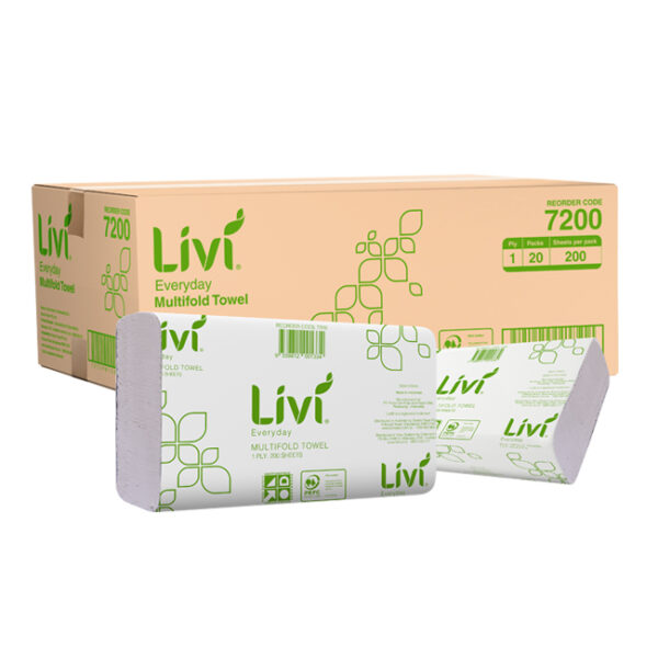 | 1Ply Everyday Slimfold | 200/packet 4,000pkt/carton