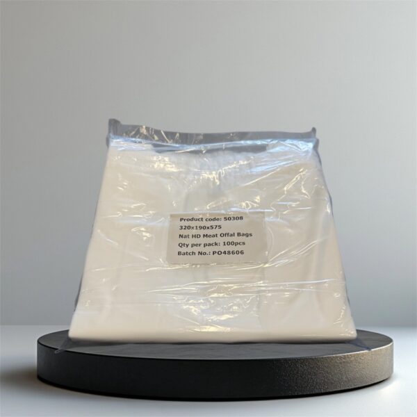 320mm x 190mm x 575mm -50mu | Heavy Duty Offal Singlet Bags |  500/carton