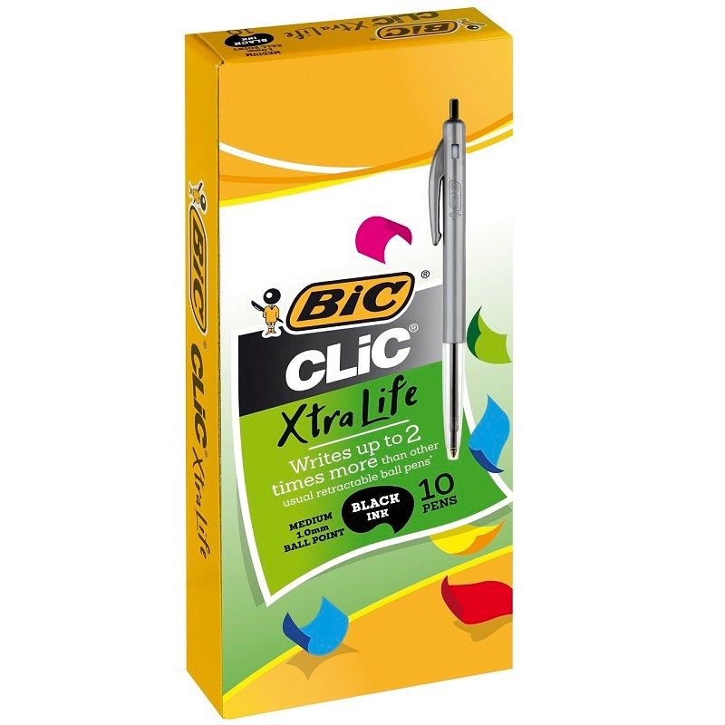 | Black Bic Clic 2000 Pens | 10pens/packet