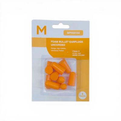 Foam Bullet Earplugs Uncorded Pack - Orange 5pairs/pack