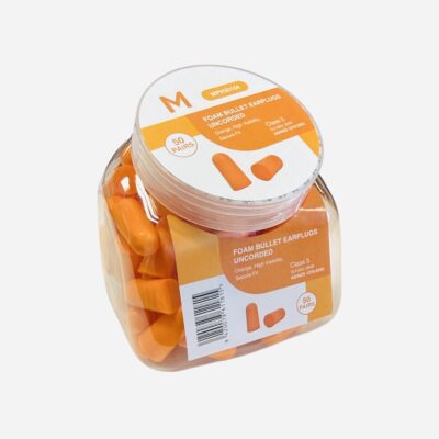 Foam Bullet Earplugs Uncorded Jar - Orange 50pairs/pack