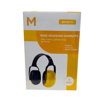 Base Headband Earmuffs - Yellow/black Class5 1pair/box
