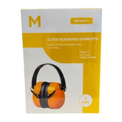 Ultra Headband Earmuffs - Orange/black Class5 1pair/box
